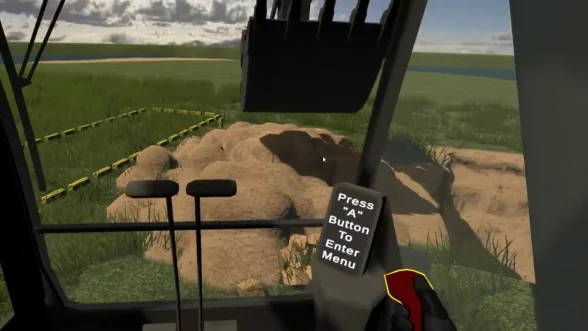 VR-тренинг управления экскаватором