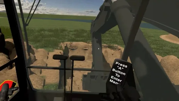 VR-тренинг управления экскаватором