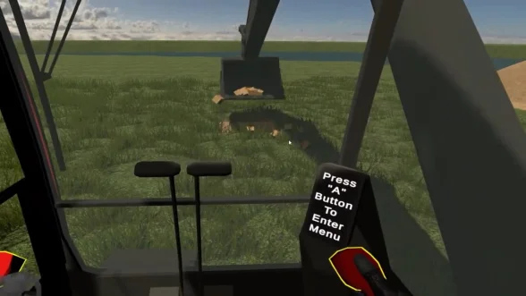 VR-тренинг управления экскаватором